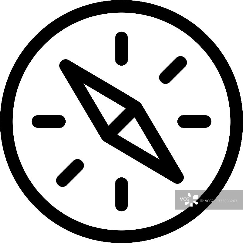 指南针图标或Logo独立符号图片素材