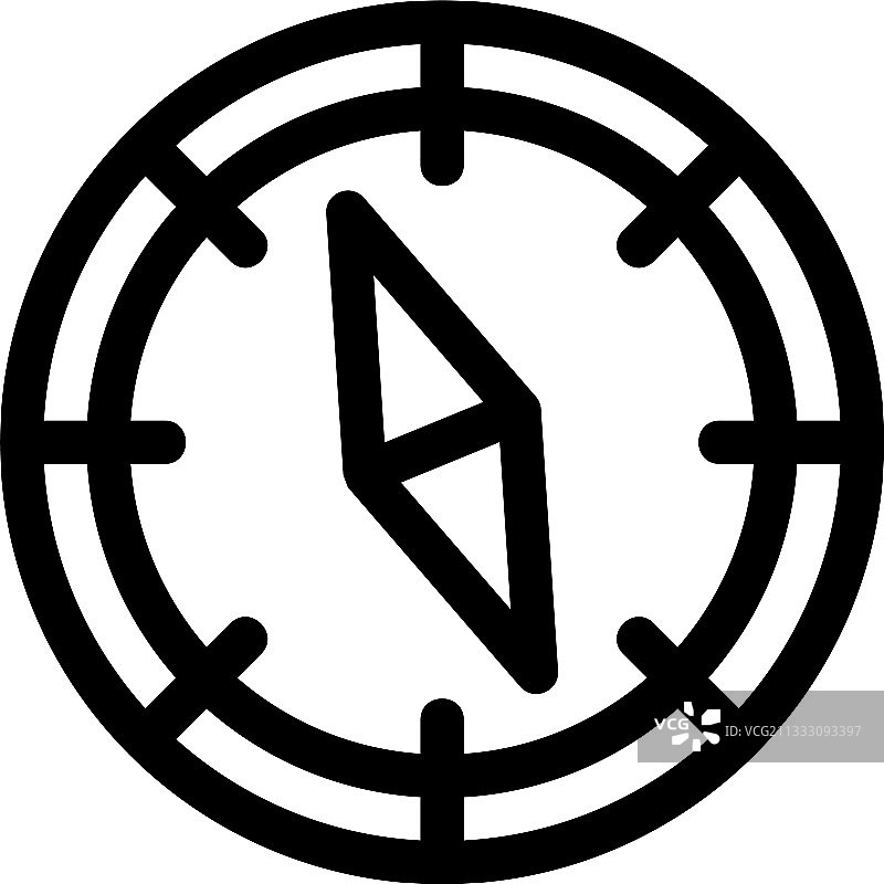 指南针图标或Logo独立符号图片素材