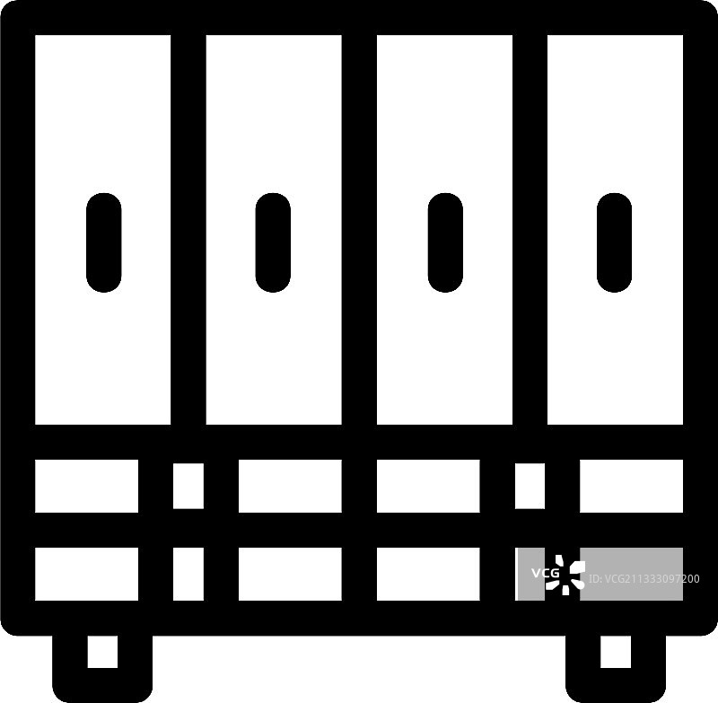 橱柜图标或徽标独立符号图片素材