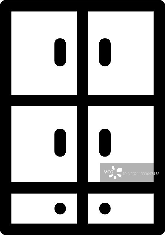 橱柜图标或徽标独立符号图片素材