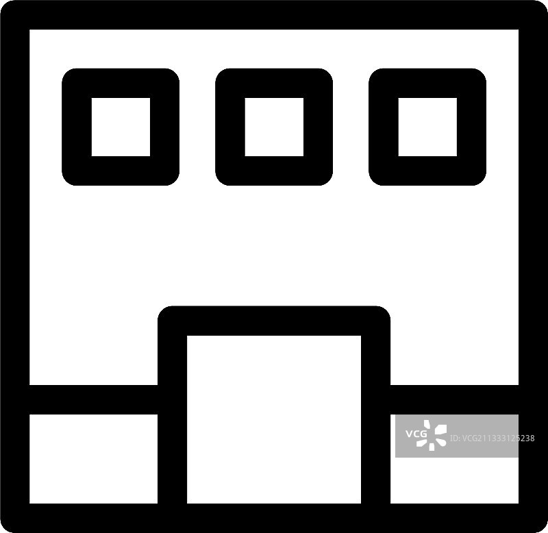 独立酒店图标或徽标符号图片素材