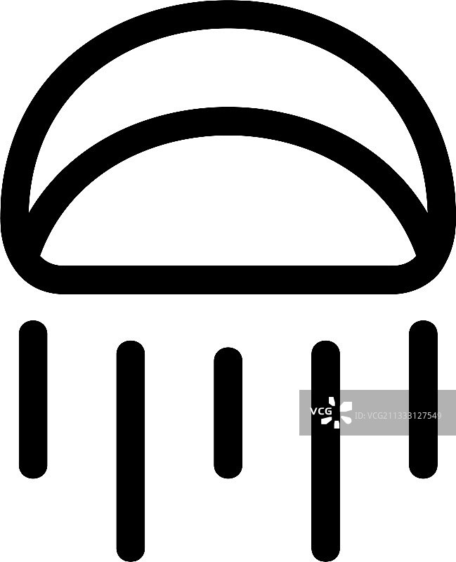 水母图标或Logo独立标志符号图片素材