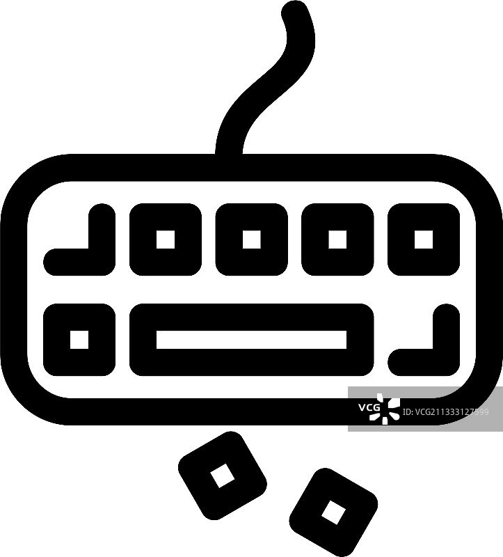 键盘图标或Logo独立符号图片素材