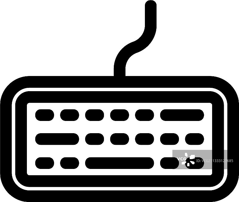 键盘图标或Logo独立符号图片素材