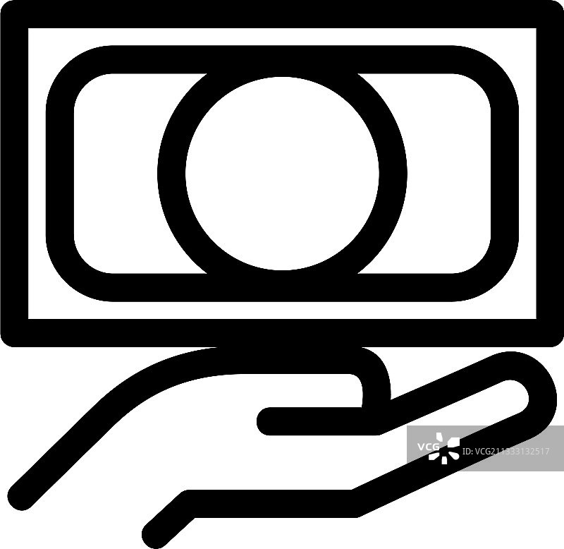 金钱图标或标志孤立的标志符号图片素材