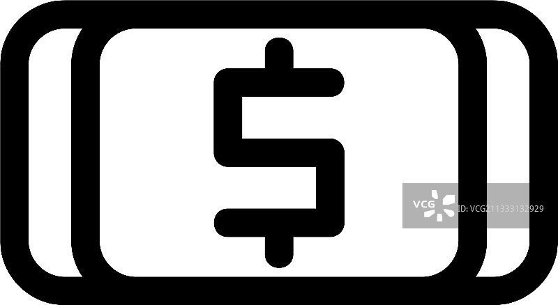 金钱图标或标志孤立的标志符号图片素材