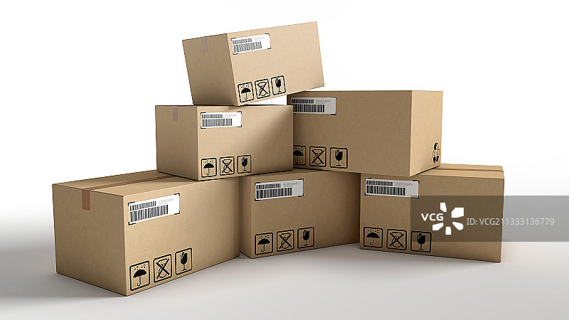 快递包装箱图片素材