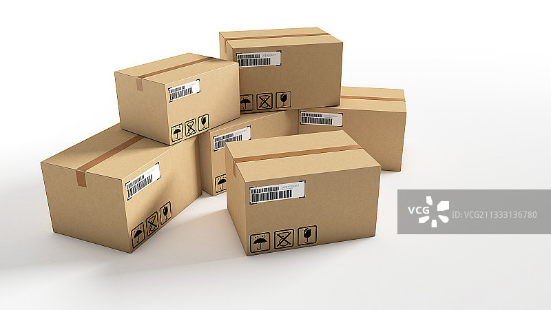 快递包装箱图片素材