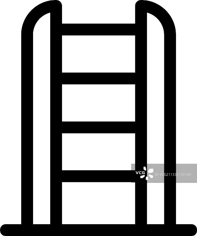 楼梯图标或标志（独立符号）图片素材