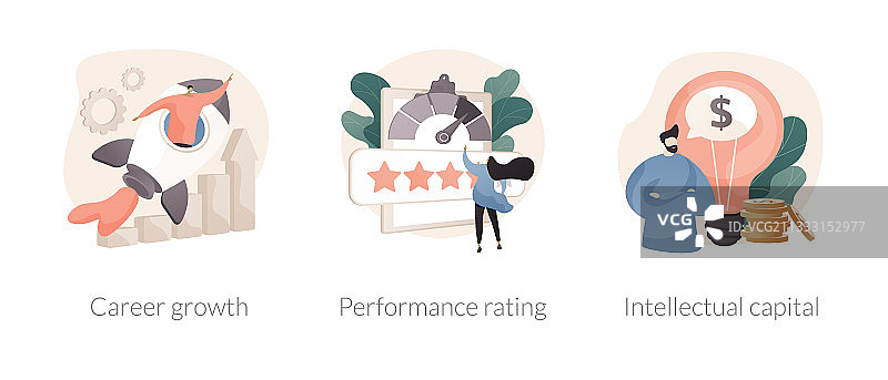 员工效率抽象概念图片素材