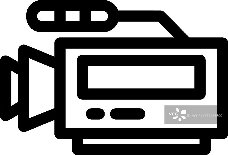 视频图标或徽标隔离符号图片素材