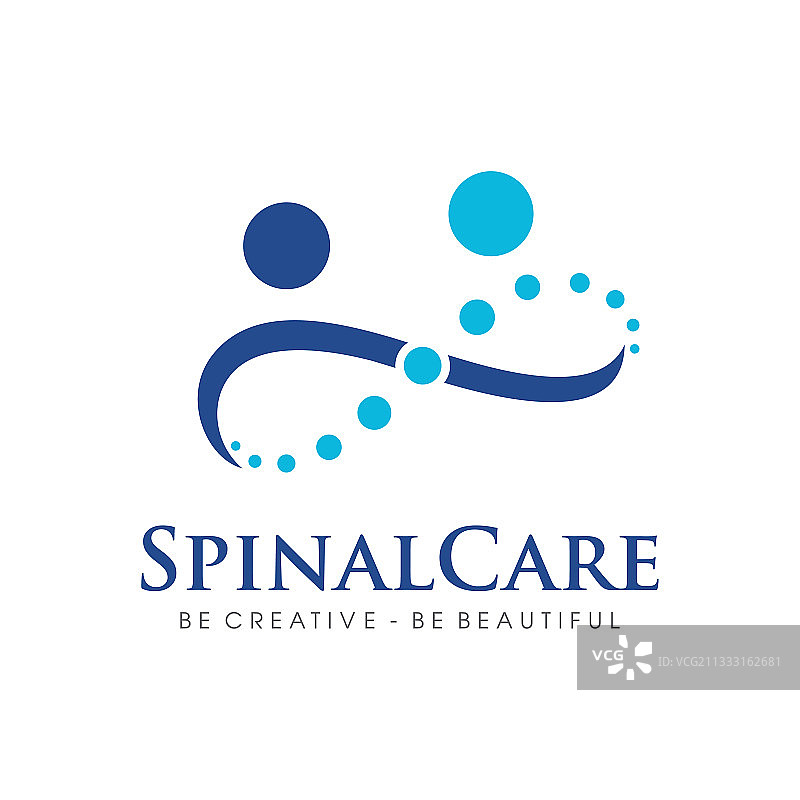 脊椎护理标志设计图片素材