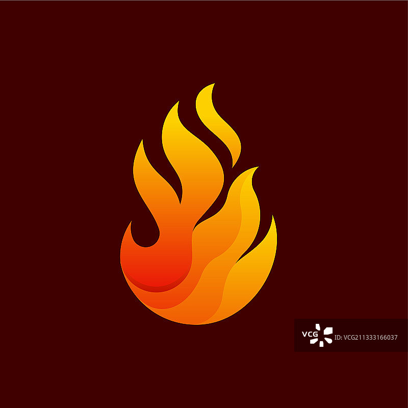 现代火焰标志设计图片素材
