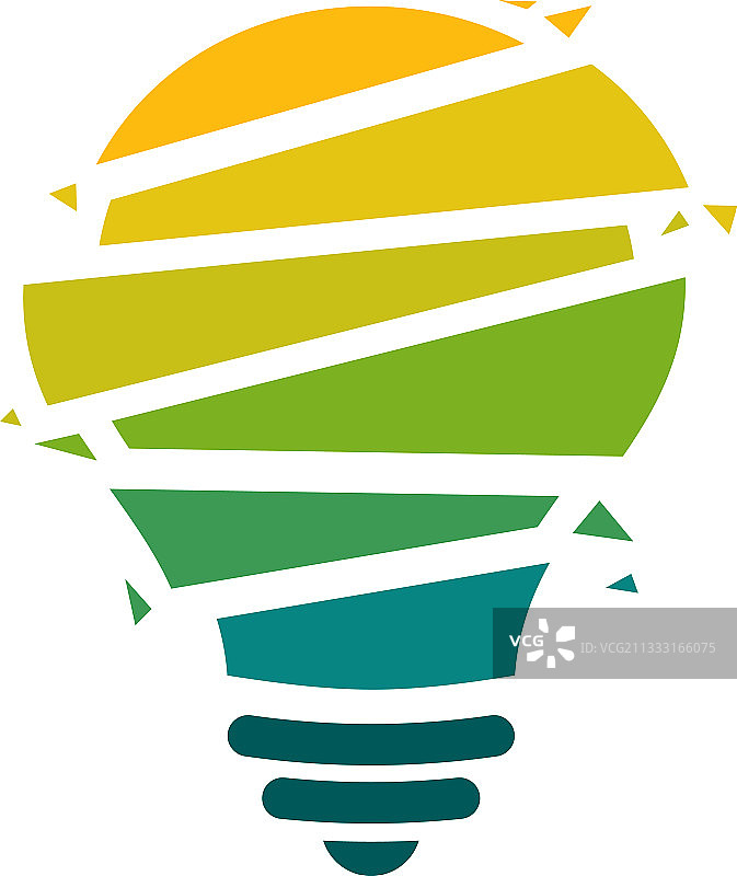 现代科技灯泡Logo设计理念像素图片素材