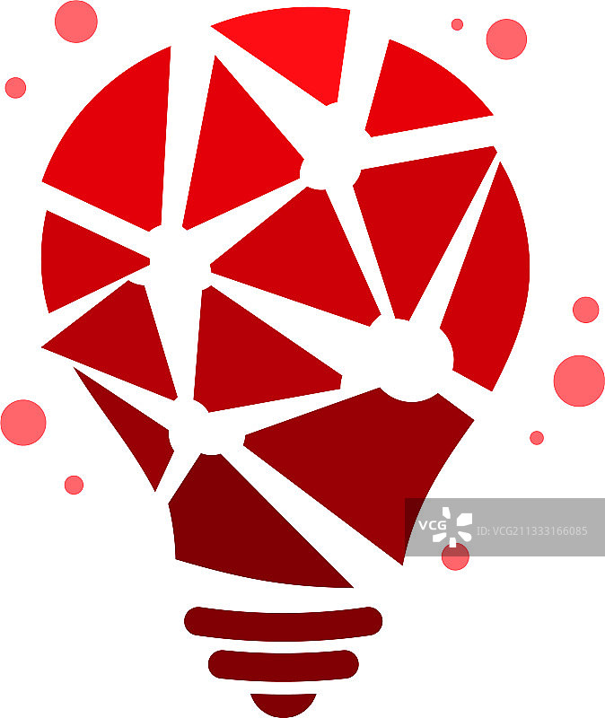 现代科技灯泡Logo设计理念像素图片素材