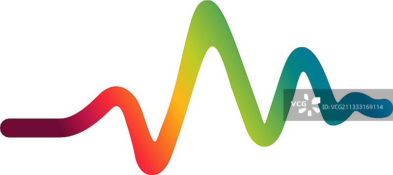 独特的脉冲Logo模板设计图片素材