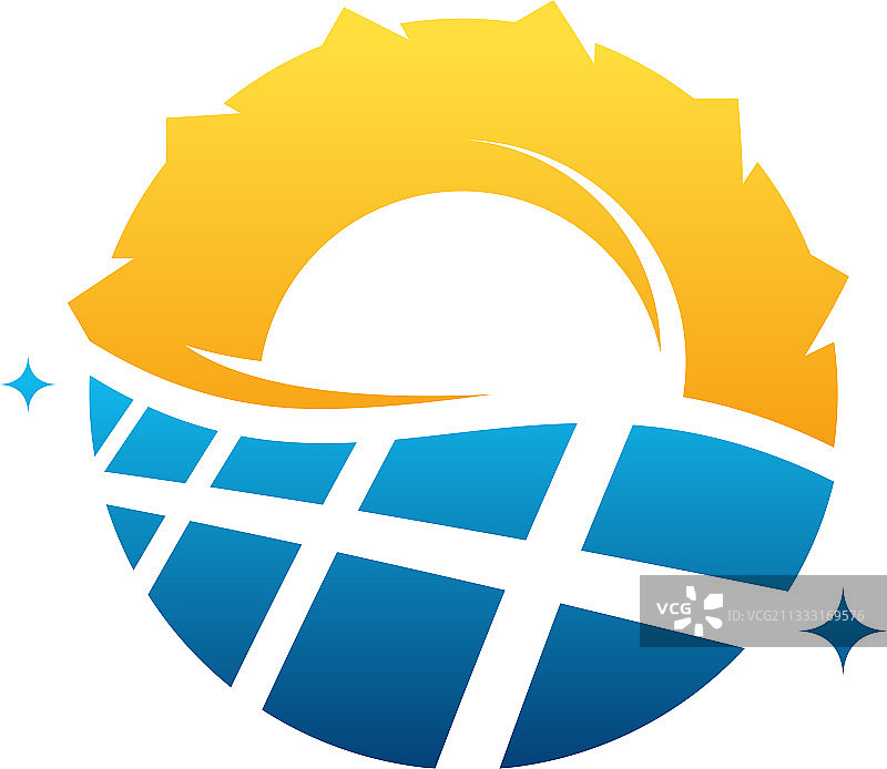 太阳能logo设计太阳能电力logo图片素材