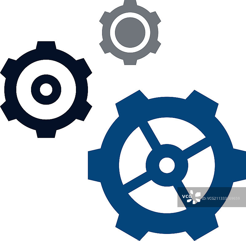现代齿轮logo设计模板服务图片素材