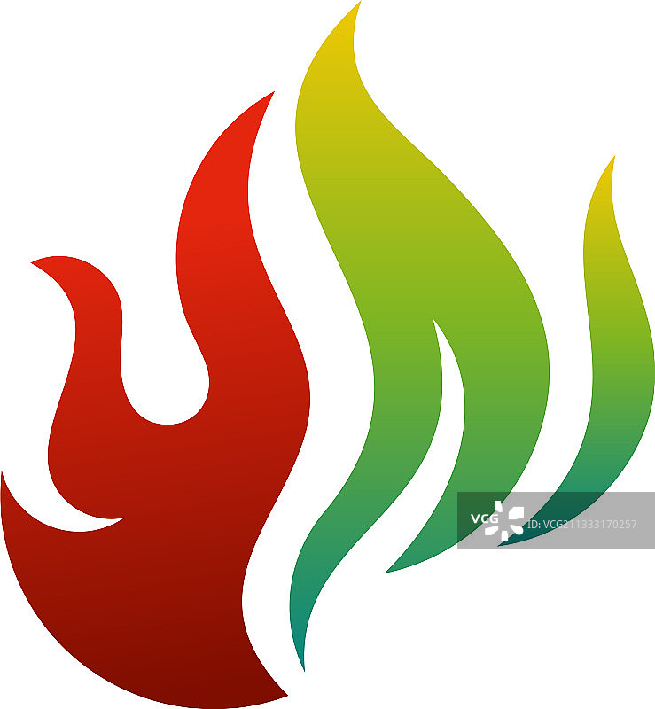 叶子造型的自然能量logo设计概念模板图片素材