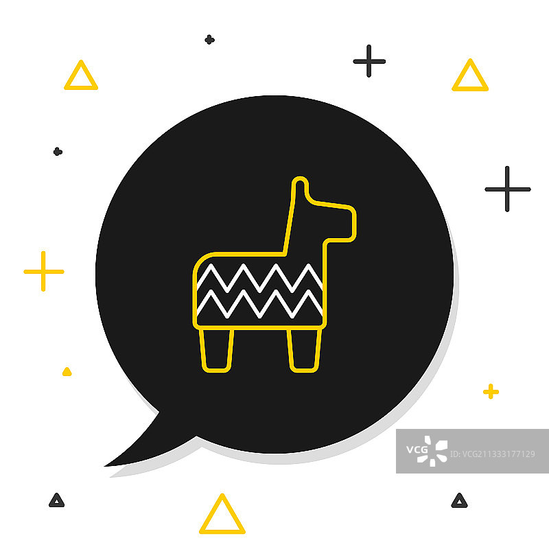 白色背景上的线条彩罐图标图片素材