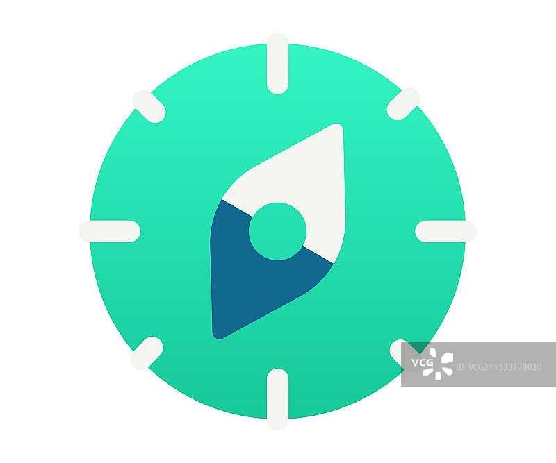 探索发现单一定制指南针图标图片素材