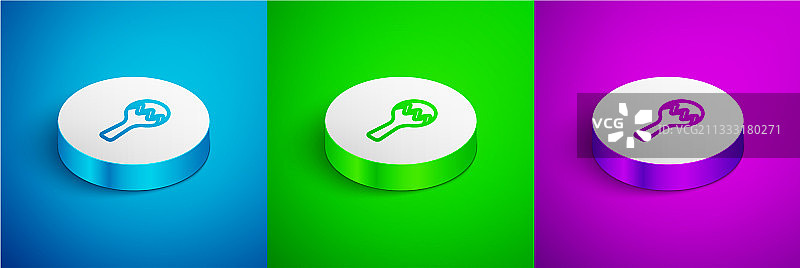 2.5D线条沙槌图标，蓝绿色背景图片素材