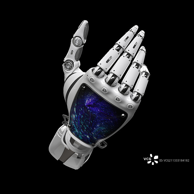 人工智能机器手佛教手势图片素材