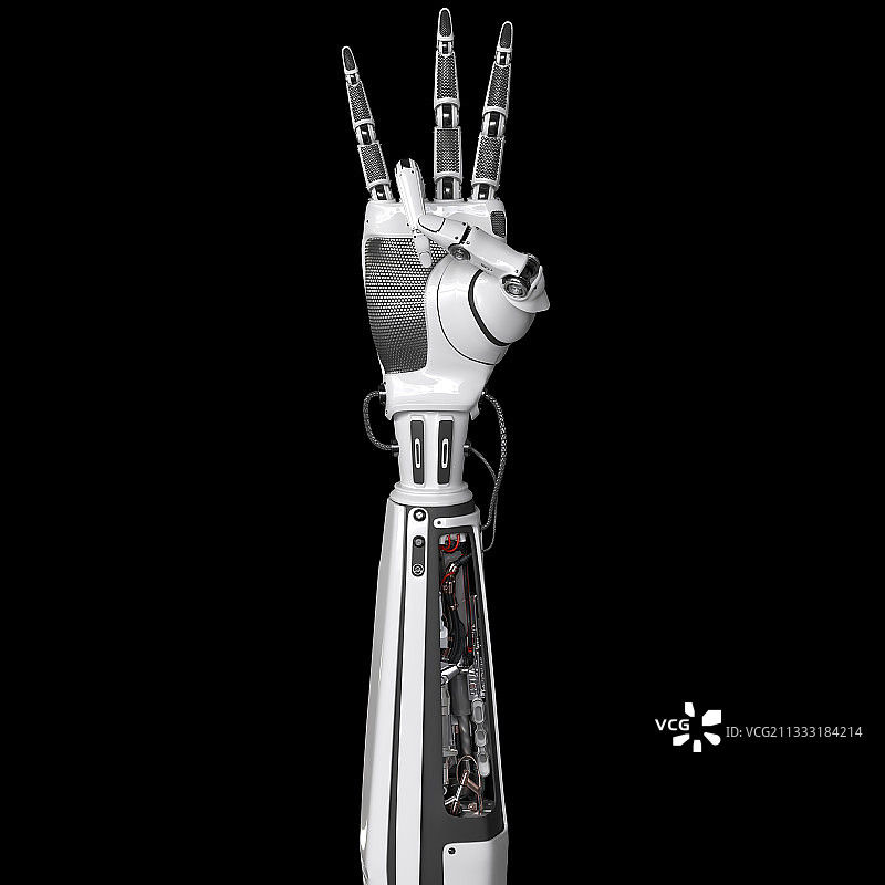 机器手手势语划拳图片素材