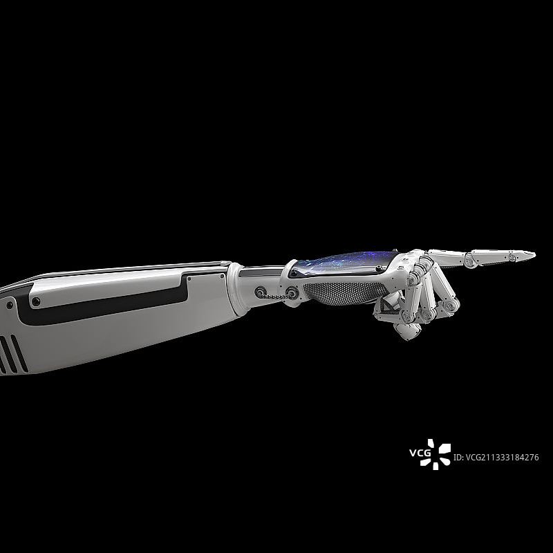 人工智能机器手手势语指图片素材