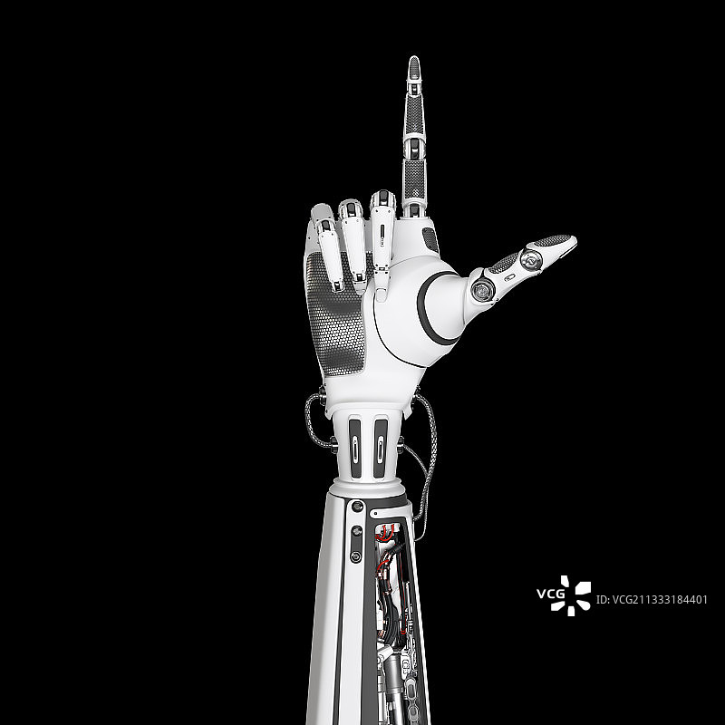 人工智能机器手数字8图片素材
