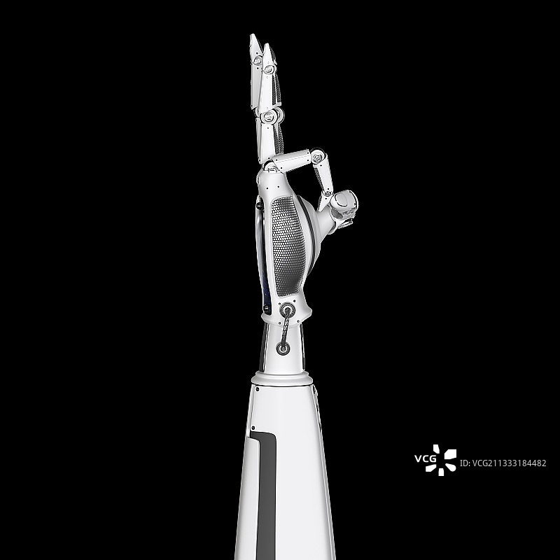 人工智能机器手数字3图片素材