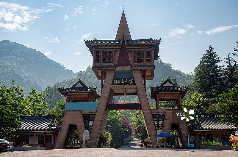 秦岭祥峪森林公园图片素材