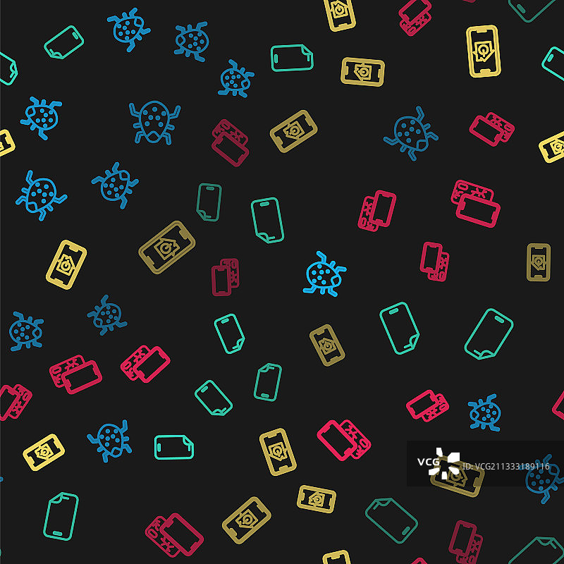 系统漏洞玻璃屏幕保护膜线条组合图片素材