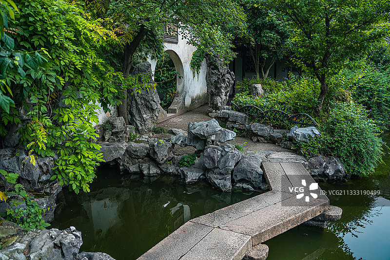 艺圃，苏州园林，内部图片素材