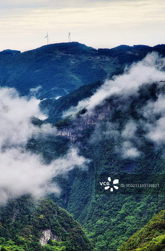 武陵山大裂谷图片素材