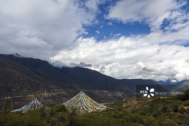 五彩风马图片素材