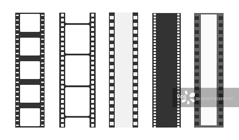 电影胶片模板底片和胶片媒体图片素材