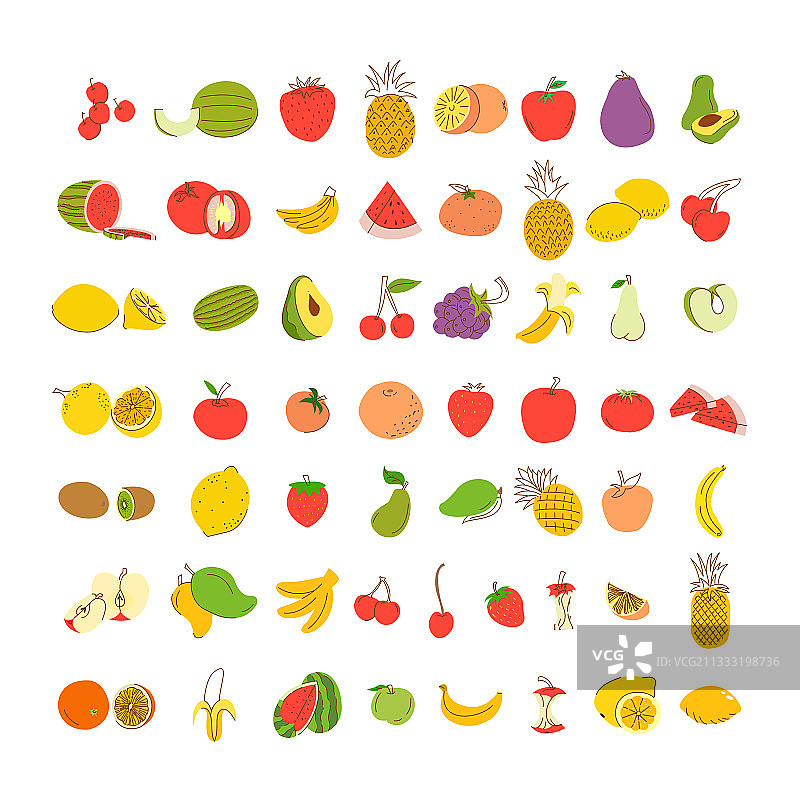 水果着色元素素材图片素材