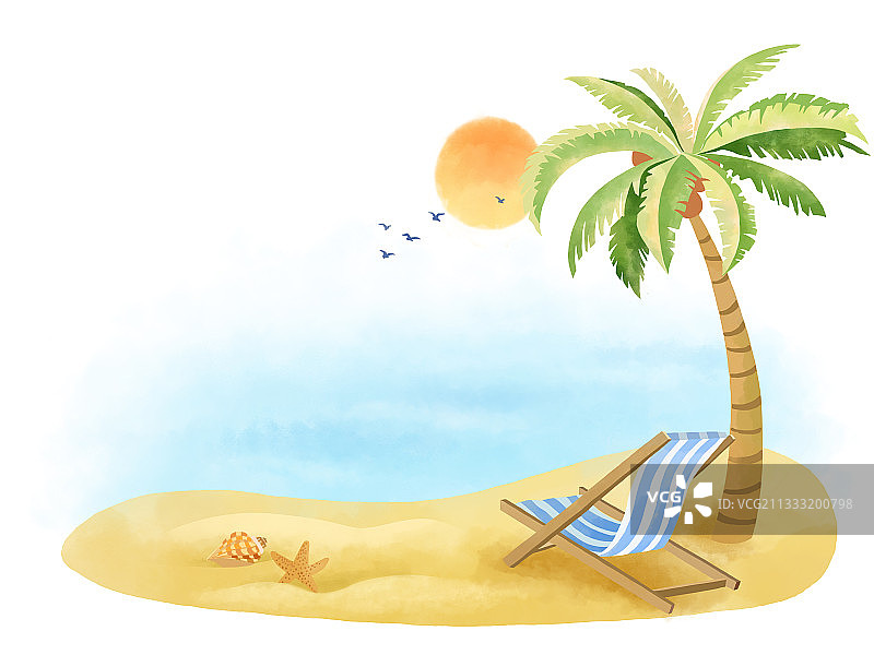 《夏日沙滩》图片素材