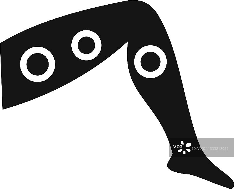 腿部激光脱毛简约风格图标图片素材