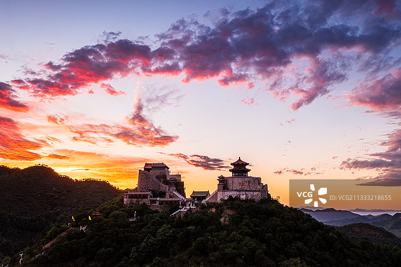 航拍丫髻山图片素材