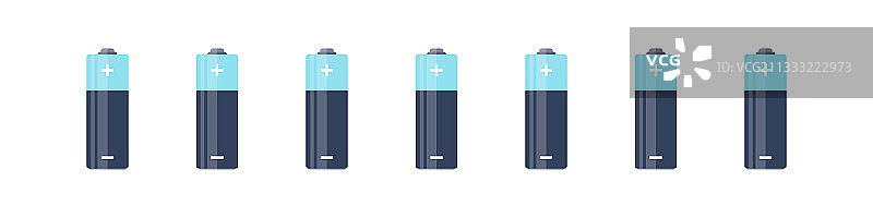 碱性电池扁平电池组图片素材