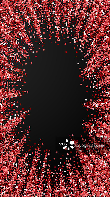 红金闪闪，奢华闪闪，五彩纸屑散落图片素材