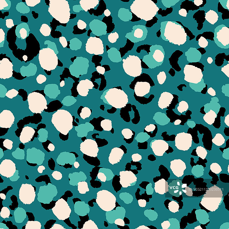 摘要现代豹纹无缝动物图片素材