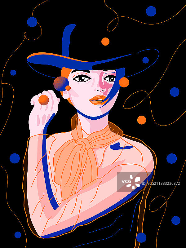 时尚女性头像3图片素材