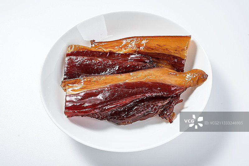 湖南特产湘西咸肉烟熏腊肉图片素材