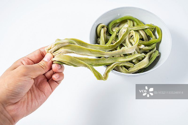 一碗泡水过的贡菜干图片素材