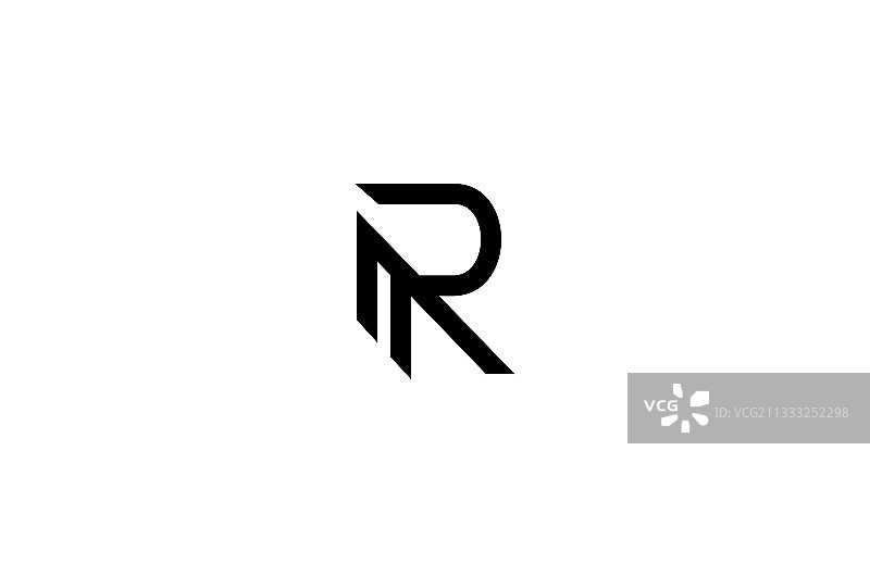 简约R字母标志设计图片素材