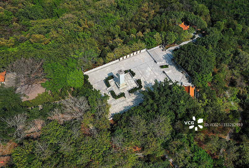 广东省东莞市塘厦镇塘厦观光公园消防主题公园航拍图片素材