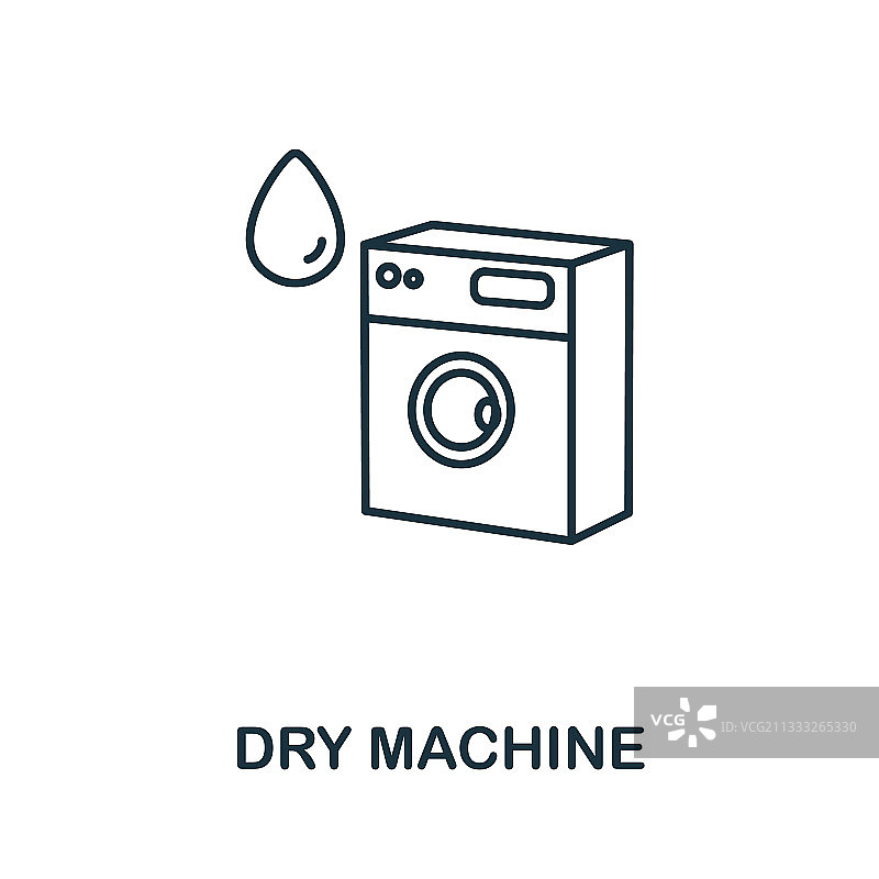 洗衣收集中的烘干机图标图片素材